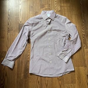 Brooks Brothers Burgundy Mens Dress Shirt - 14.5 / 32